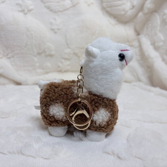 Mini Plush Alpaca Keychain Bag Charm – Soft Cozy Boutique Style Accessory - Picture 5 of 10